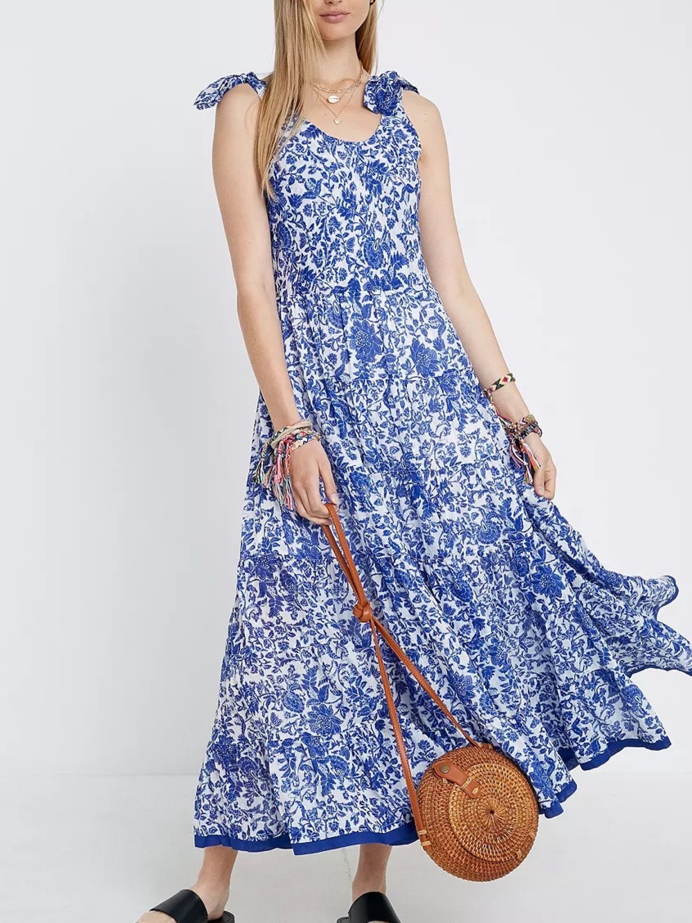 FREE PEOPLE Kika's Printed Midi Dress size S